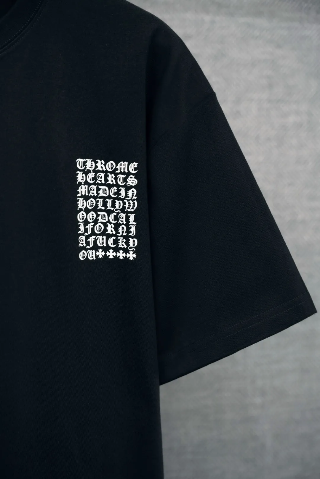 DT 11 60 Chrome Hearts T ， ， Black White S-XL